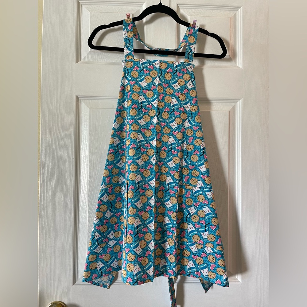 Colorful Cookies and Milk Apron
